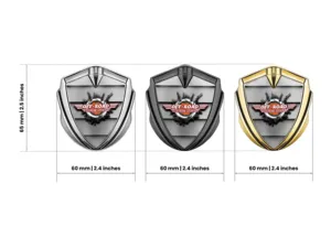Emblem Silikon Abzeichen Renn Look Glänzend Finish